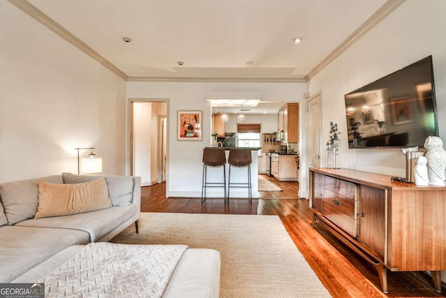 55 Delmont Dr NE Unit C3, Atlanta, GA 30305 - living area with wood finished floors and ornamental molding