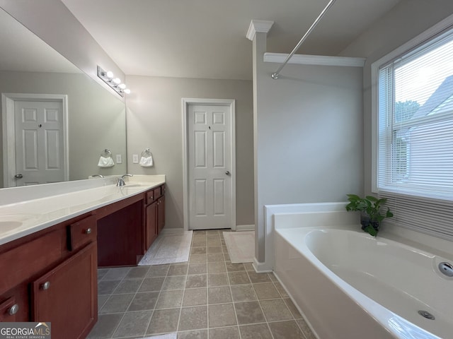 2481 Southhaven Ln, Buford, GA 30519 - full bathroom with double vanity and a bath