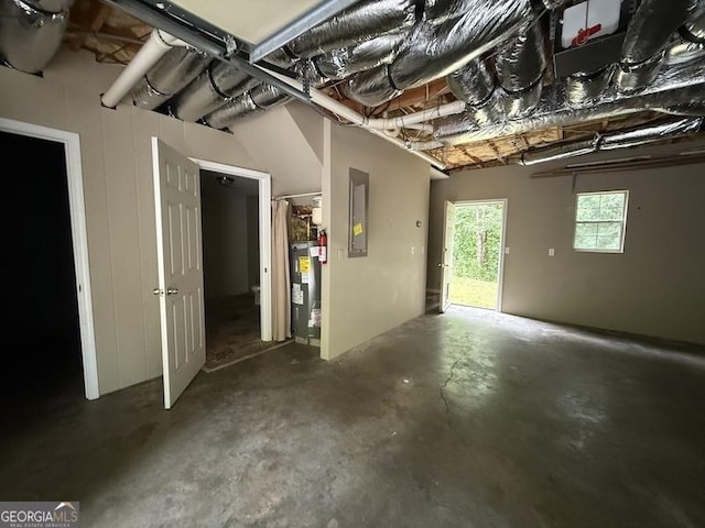 600 Ivory Dr, Baldwin, GA 30511 - garage featuring electric water heater and electric panel