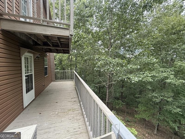 600 Ivory Dr, Baldwin, GA 30511 - view of wooden deck