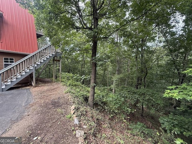 600 Ivory Dr, Baldwin, GA 30511 - view of yard featuring stairway