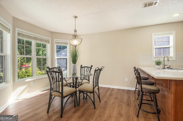 286 Prominent Loop, Mcdonough, GA 30253 - dining room with wood finished floors, plenty of natural light, and a textured ceiling