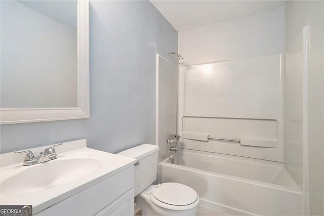 3918 S Creek Ct, Stone Mountain, GA 30083 - bathroom featuring tub / shower combination and vanity