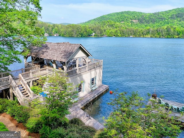 165 Pepe Rd, Clayton, GA 30525 - dock featuring a forest view and a water view