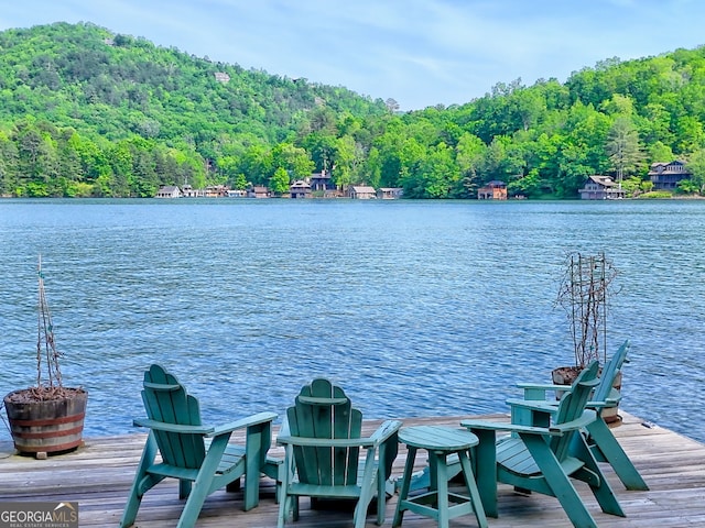 165 Pepe Rd, Clayton, GA 30525 - dock area featuring a forest view and a water view