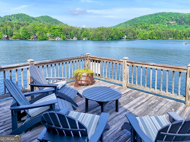 165 Pepe Rd, Clayton, GA 30525 - deck featuring a wooded view and a water view