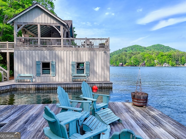 165 Pepe Rd, Clayton, GA 30525 - dock area featuring a water view and a forest view