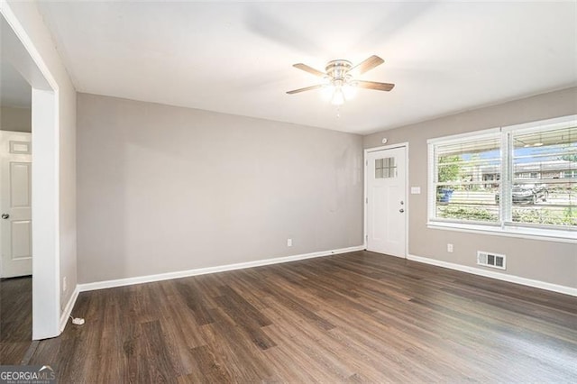 4009 Kirksford Dr, Decatur, GA 30035 - unfurnished room featuring wood finished floors and a ceiling fan