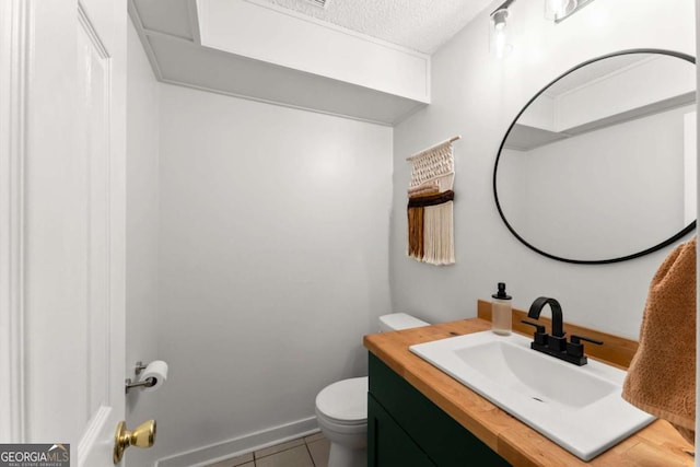 15 Miners Pt SE, Acworth, GA 30102 - bathroom featuring vanity, a textured ceiling, and tile patterned flooring