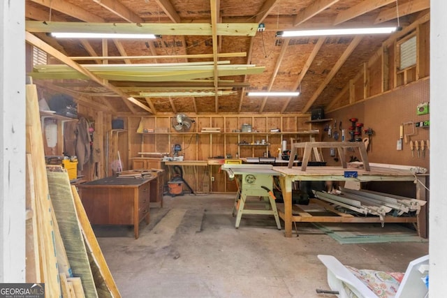 15 Miners Pt SE, Acworth, GA 30102 - miscellaneous room with a workshop area