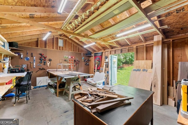 15 Miners Pt SE, Acworth, GA 30102 - misc room featuring a workshop area and lofted ceiling