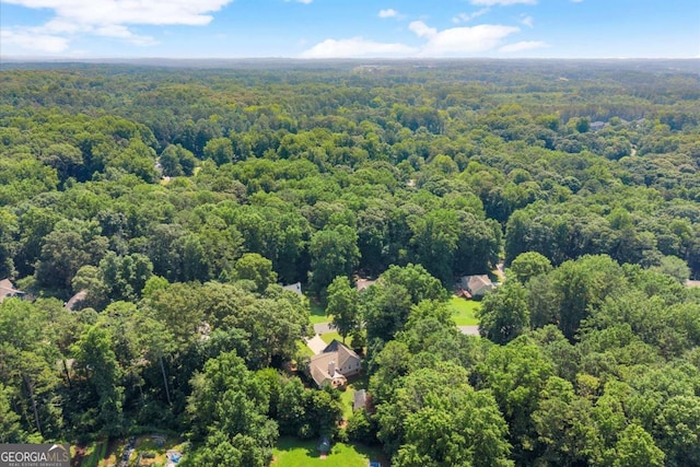15 Miners Pt SE, Acworth, GA 30102 - aerial view of a heavily wooded area