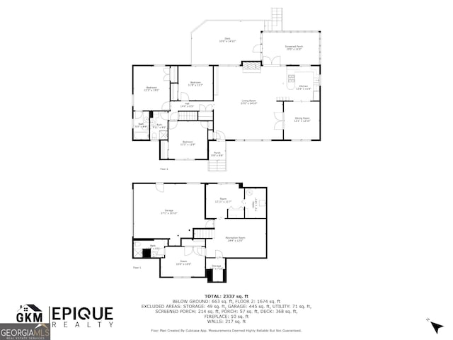 1693 Alderbrook Rd NE, Atlanta, GA 30345 - view of floor plan / room layout