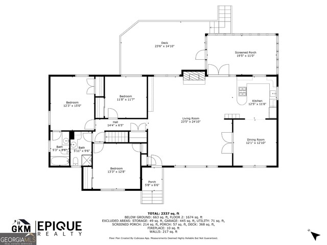 1693 Alderbrook Rd NE, Atlanta, GA 30345 - view of floor plan / room layout