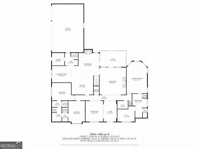 1118 Coralbell Dr, Statham, GA 30666 - view of floor plan / room layout