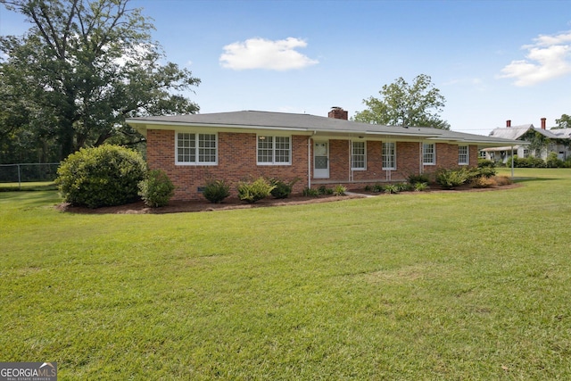 788 Buie Cir, Pembroke, GA 31321 - single story home featuring a chimney and brick siding