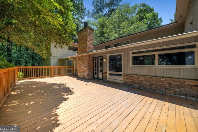 1690 Trotters Ln, Stone Mountain, GA 30087 - view of wooden deck