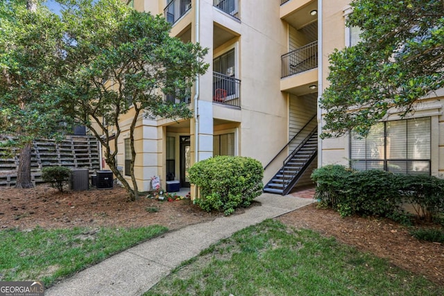 3777 Peachtree Rd NE Unit 1216, Atlanta, GA 30319 - view of apartment building / complex featuring stairs