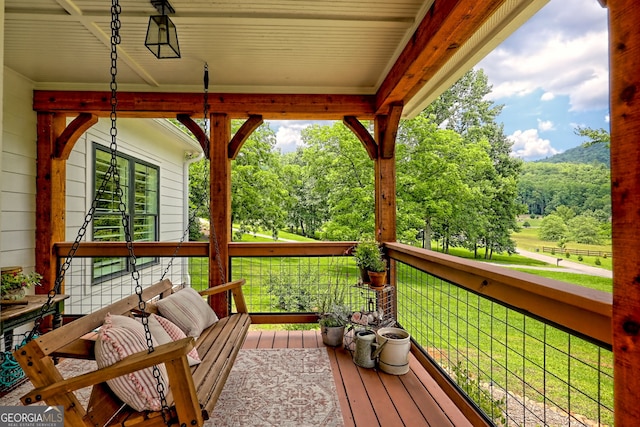 533 Ledford Rd, Dillard, GA 30537 - view of deck