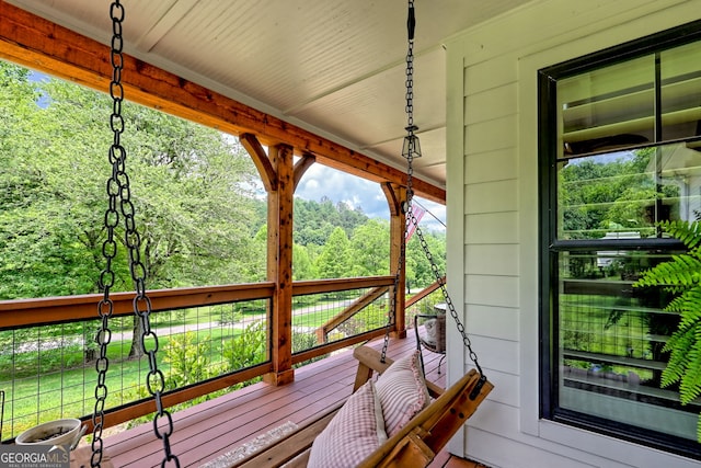 533 Ledford Rd, Dillard, GA 30537 - view of wooden deck