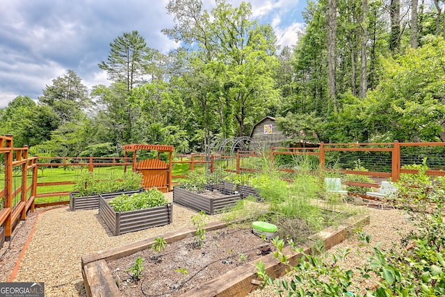 533 Ledford Rd, Dillard, GA 30537 - view of yard featuring a garden