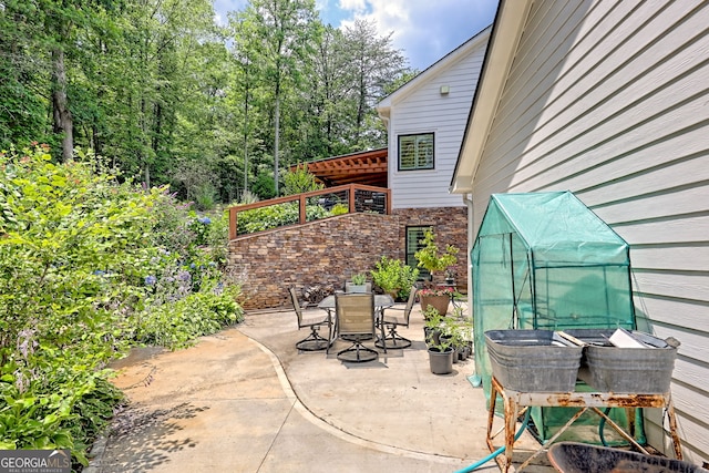 533 Ledford Rd, Dillard, GA 30537 - view of patio / terrace featuring outdoor dining area