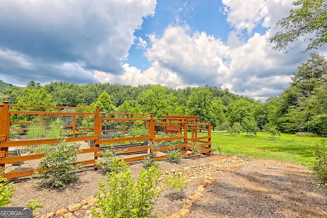 533 Ledford Rd, Dillard, GA 30537 - gate with a wooded view