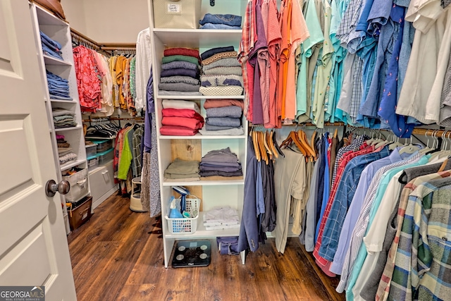533 Ledford Rd, Dillard, GA 30537 - walk in closet featuring wood finished floors