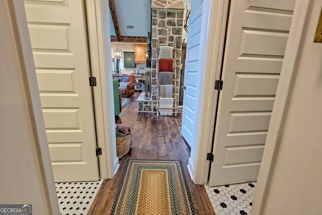 533 Ledford Rd, Dillard, GA 30537 - corridor featuring dark wood-type flooring
