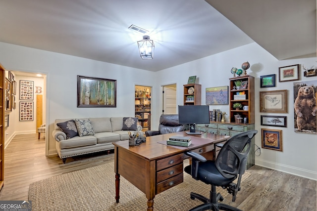 533 Ledford Rd, Dillard, GA 30537 - office featuring wood finished floors and baseboards