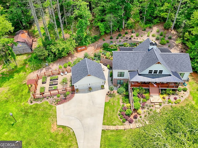 533 Ledford Rd, Dillard, GA 30537 - view from above of property