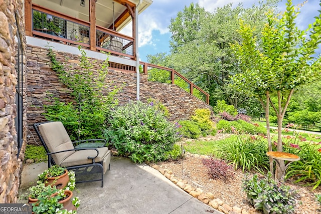 533 Ledford Rd, Dillard, GA 30537 - view of patio with stairs