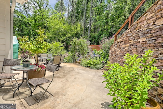 533 Ledford Rd, Dillard, GA 30537 - view of patio with outdoor dining area