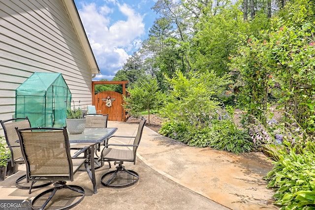 533 Ledford Rd, Dillard, GA 30537 - view of patio / terrace featuring outdoor dining space
