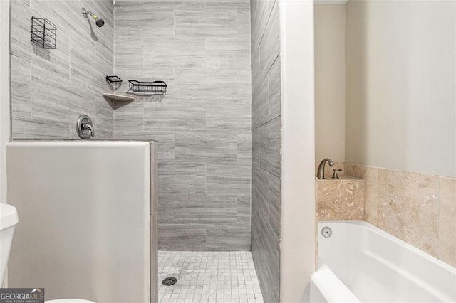1856 Austell, Marietta, GA 30060 - full bathroom with tiled shower and a bath