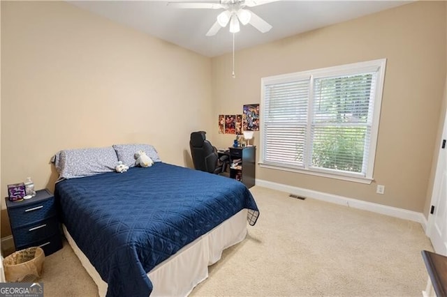 845 Darby Rd, Waleska, GA 30183 - carpeted bedroom featuring baseboards and ceiling fan