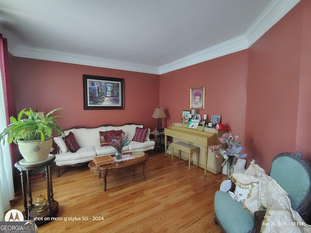 1292 Hidden Spirit Trl, Lawrenceville, GA 30045 - living area with crown molding and wood finished floors