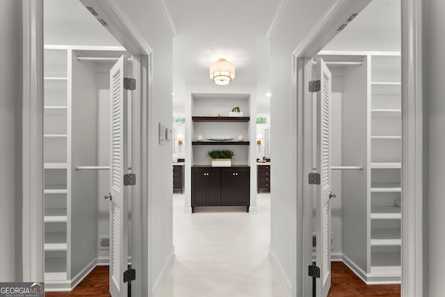 5455 Malone Ct, Powder Springs, GA 30127 - hall featuring ornamental molding