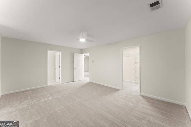 5455 Malone Ct, Powder Springs, GA 30127 - unfurnished room featuring ceiling fan and light colored carpet
