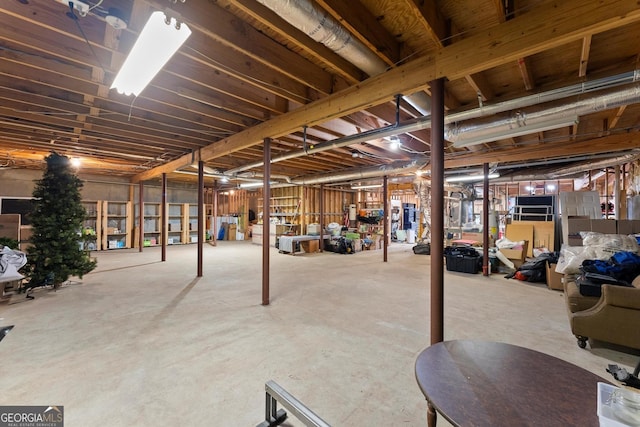 5455 Malone Ct, Powder Springs, GA 30127 - view of unfinished basement