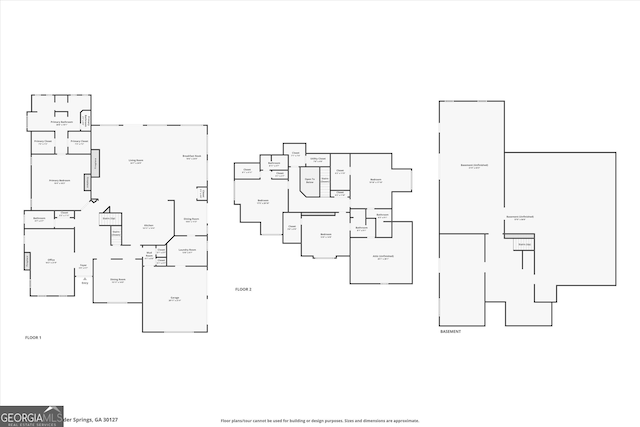 5455 Malone Ct, Powder Springs, GA 30127 - view of floor plan / room layout