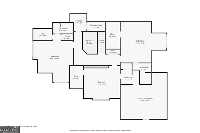 5455 Malone Ct, Powder Springs, GA 30127 - view of home floor plan
