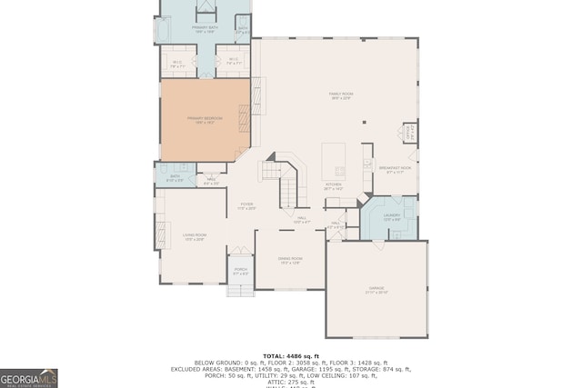 5455 Malone Ct, Powder Springs, GA 30127 - view of floor plan / room layout