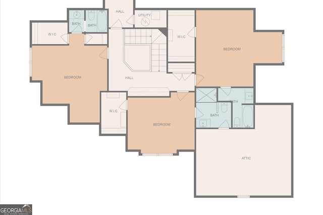 5455 Malone Ct, Powder Springs, GA 30127 - view of property floor plan