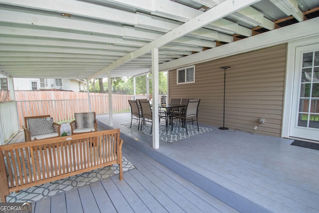 2200 3rd Ave, Opelika, AL 36801 - wooden deck with outdoor dining space