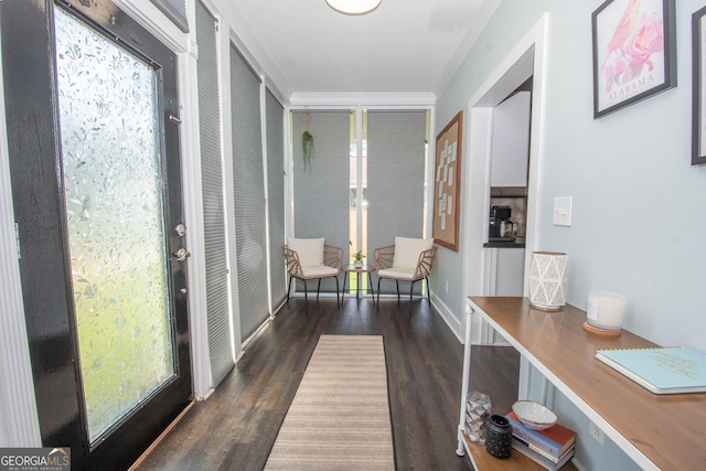 2200 3rd Ave, Opelika, AL 36801 - hall featuring wood finished floors, crown molding, and healthy amount of natural light