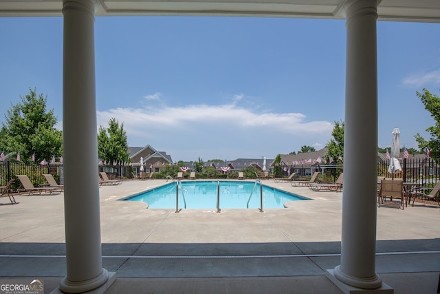 3209 Telhurst Way, Buford, GA 30519 - community pool featuring a patio area and a residential view