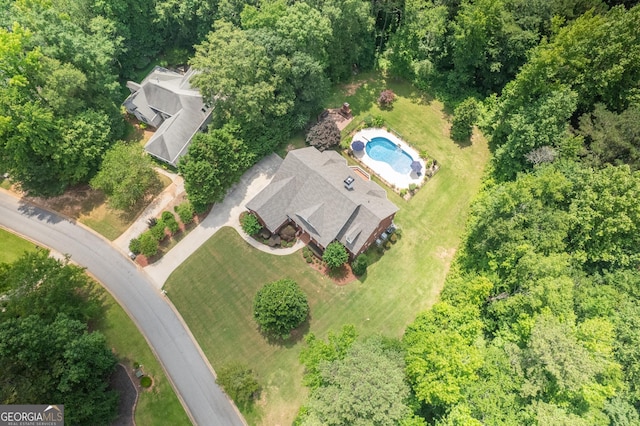 97 Windermere Cir, Newnan, GA 30265 - drone / aerial view of a pool