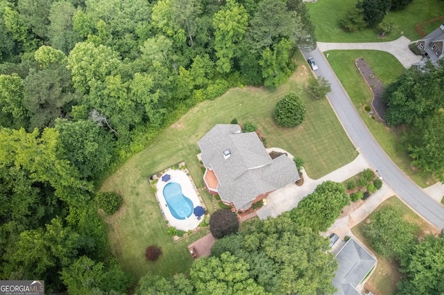 97 Windermere Cir, Newnan, GA 30265 - aerial view of property's location with a pool area