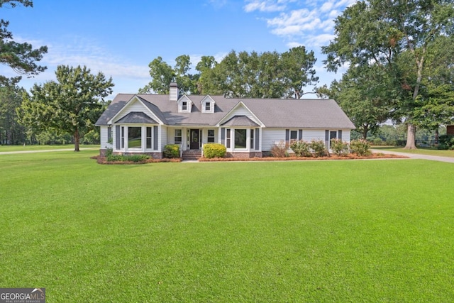 1501 Cayla Way, Statesboro, GA 30458 - view of front of house with a front yard and a chimney